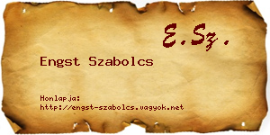 Engst Szabolcs névjegykártya